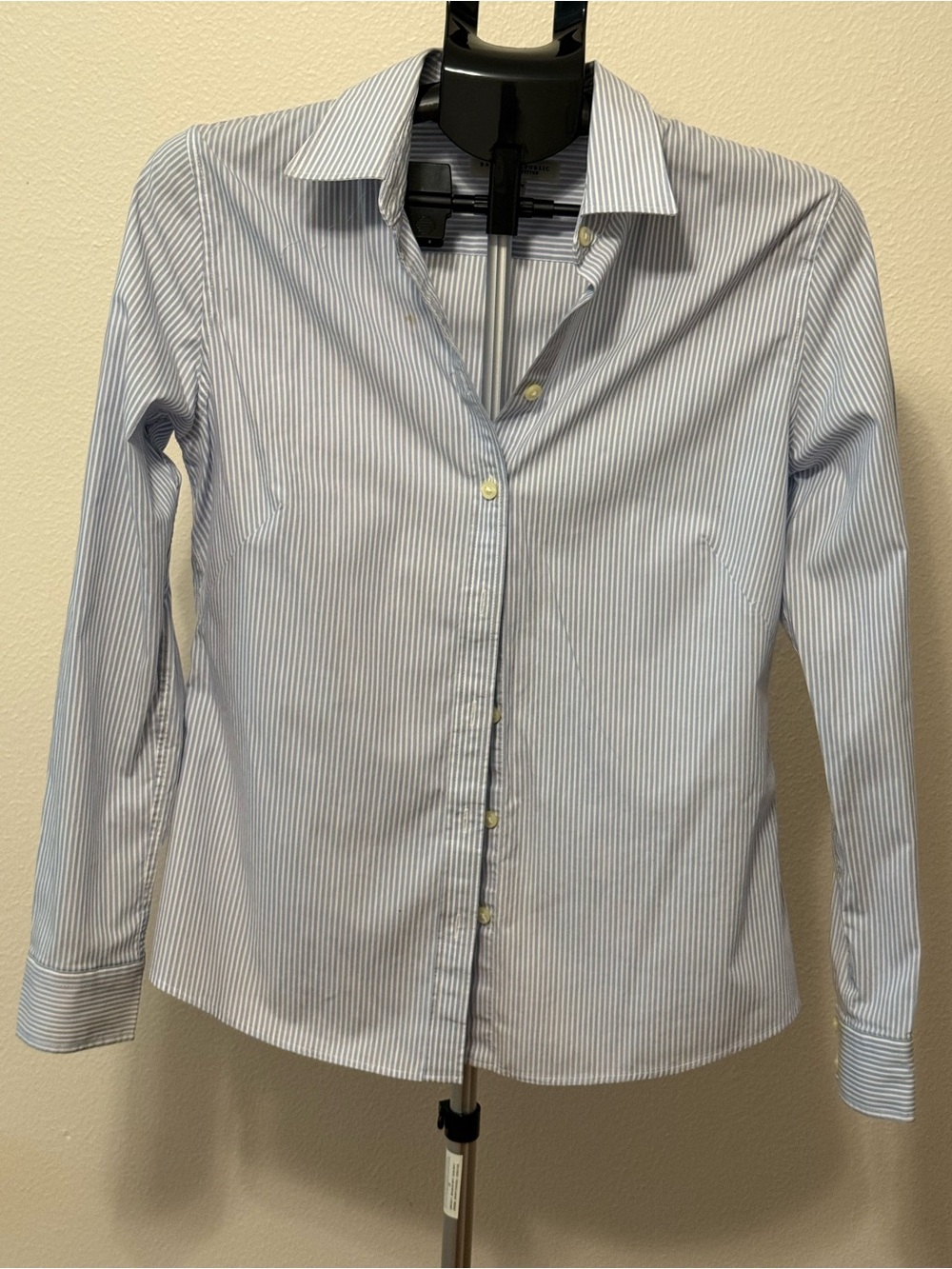 Striped Blue Button-Down women’s